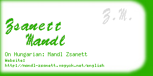 zsanett mandl business card